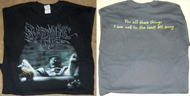SYPHILIC- Sorry T-SHIRT LARGE
